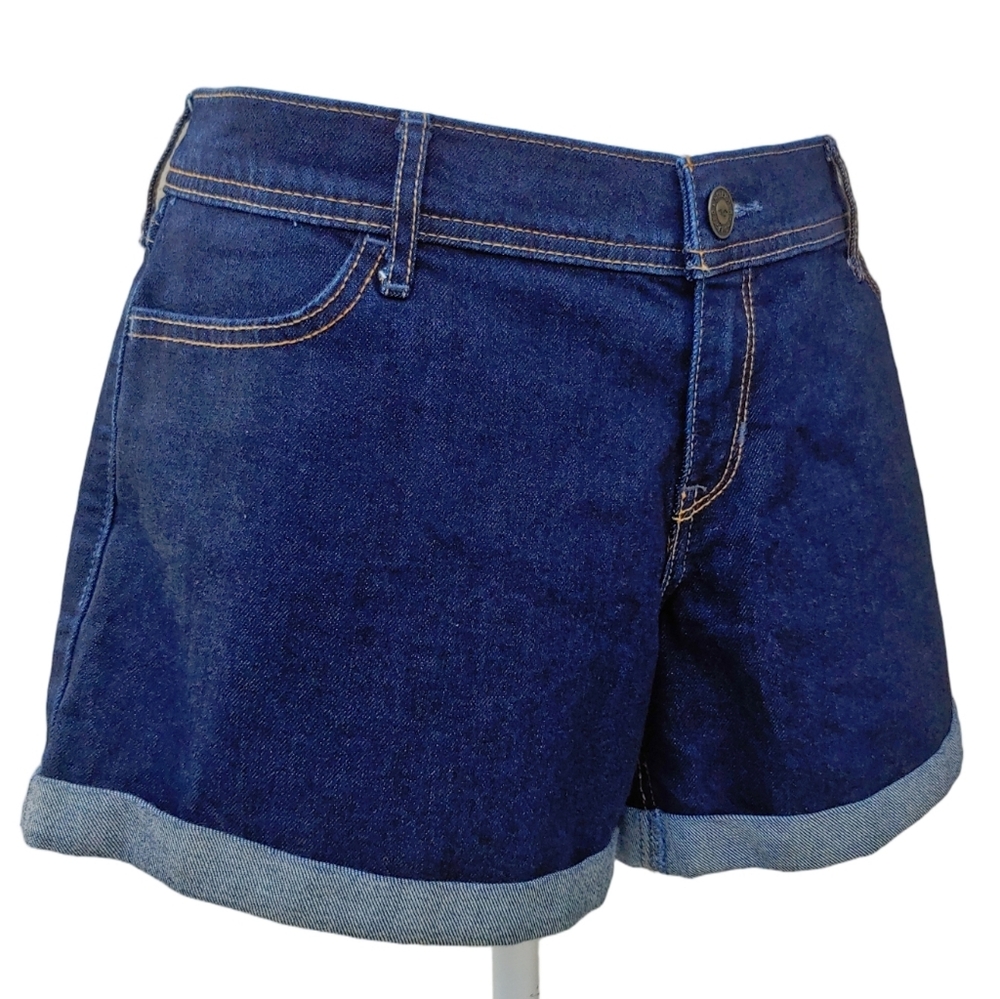 Hollister Midi Shorts in Dark Blue Denim  4" Inseam Women's Size 15